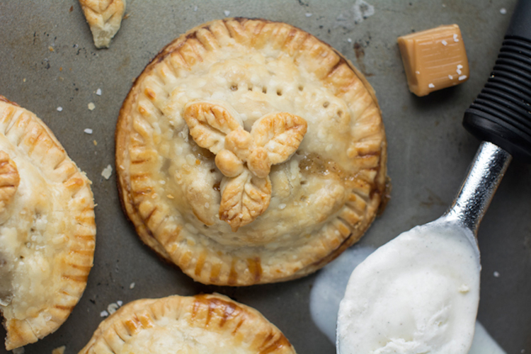 Salted Caramel Apple Hand Pies