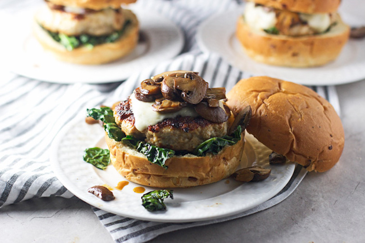 Chicken Marsala Burgers
