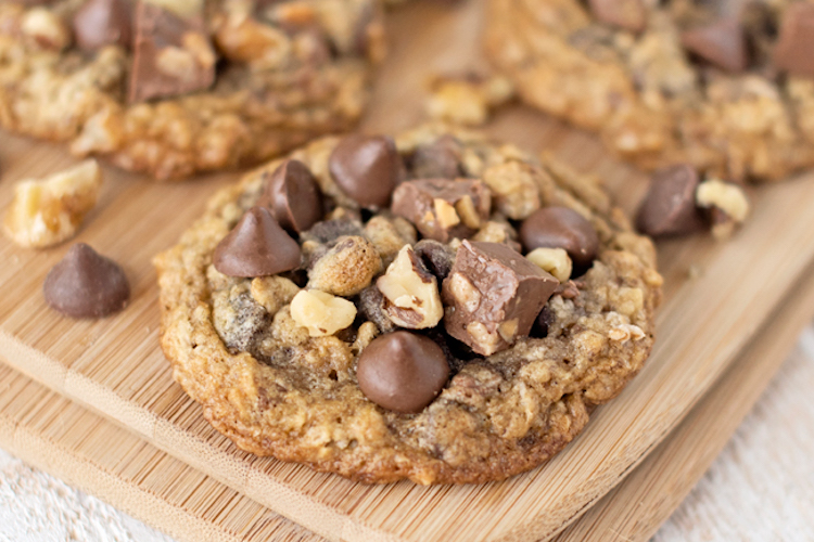 Double Chocolate Chunk Oatmeal Cookies