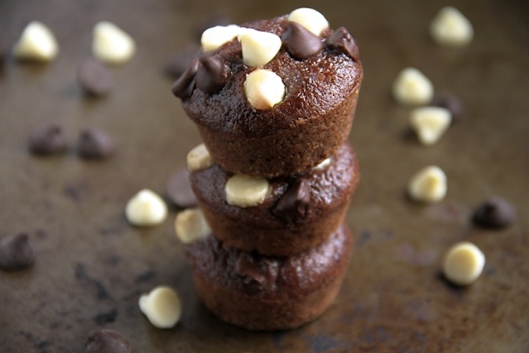 Double Chocolate Raspberry Brownie Bites
