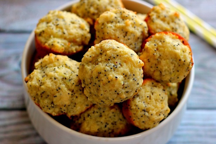 Mini Lemon Poppy Seed Muffins