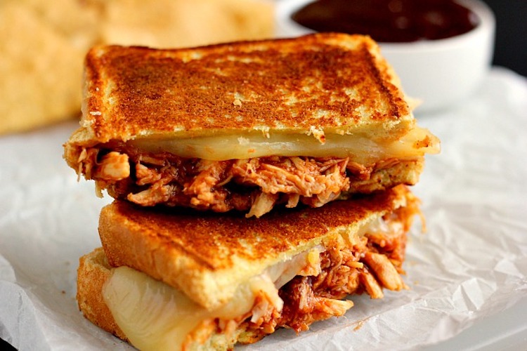 Barbecue Chicken Grilled Cheese