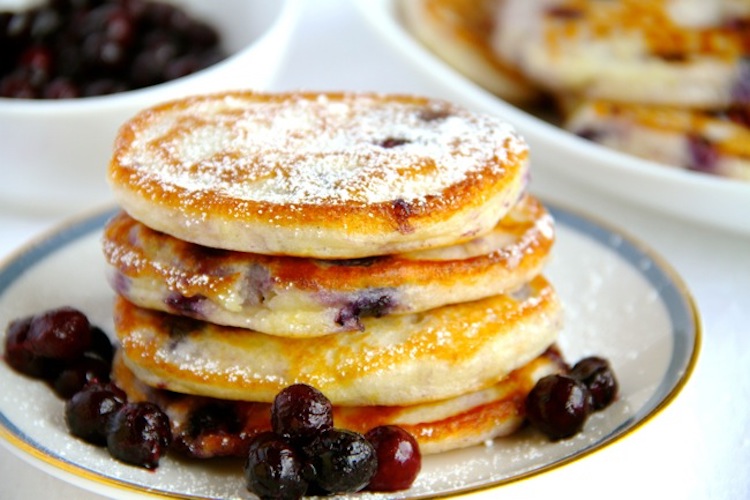 Lemon Blueberry Buttermilk Pancakes