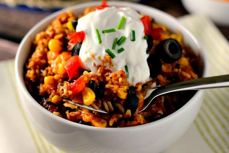 One Pan Zesty Burrito Bowl