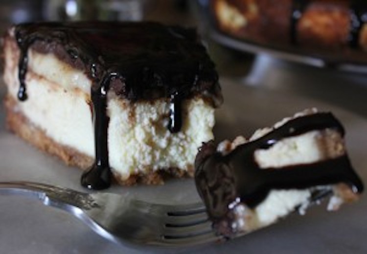 Boston Cream Cheesecake with Nilla Wafer Crust!