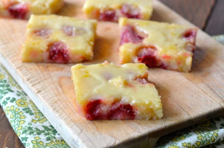 Gooey Lemon Raspberry Brownies