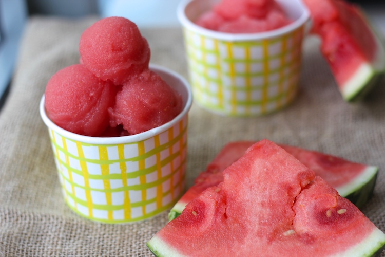 Watermelon Raspberry Sorbet
