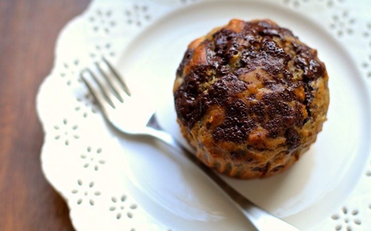 Chocolate Chunk Banana Oat Muffins