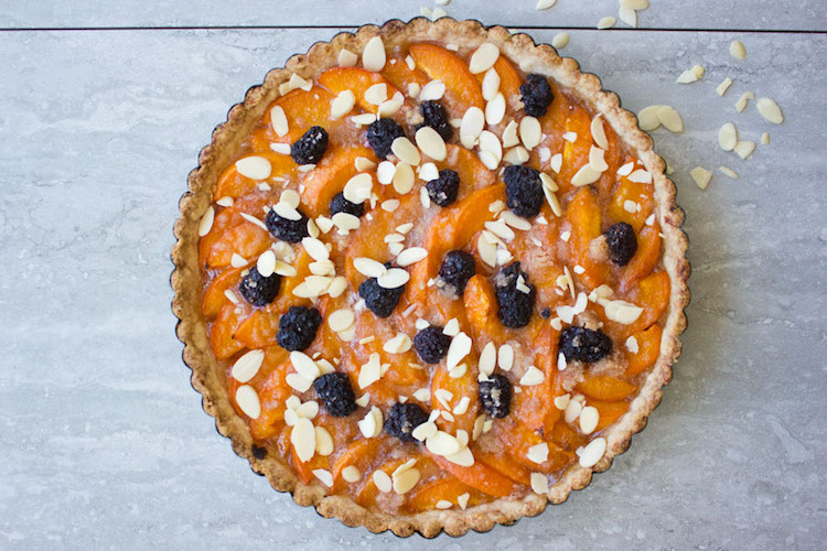 Blackberry Sweet Apricot Tart