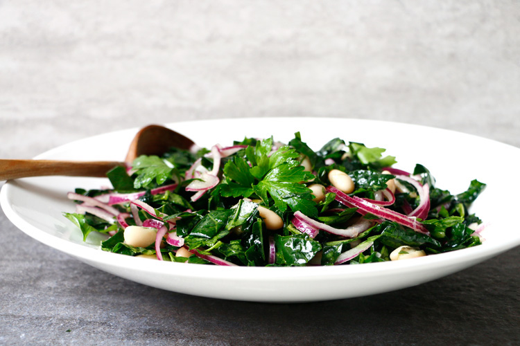 Tuscan Kale White Bean Salad