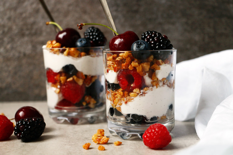 Paleo Granola Berry Parfait