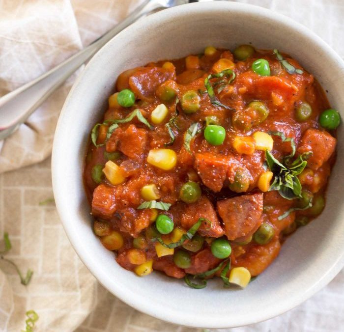 Sausage Vegetable Gnocchi Skillet