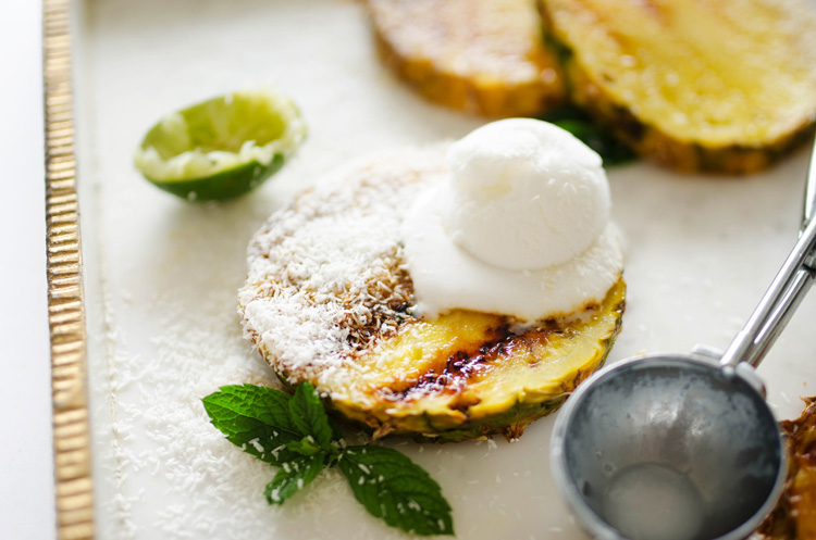Simple Grilled Pineapple Dessert