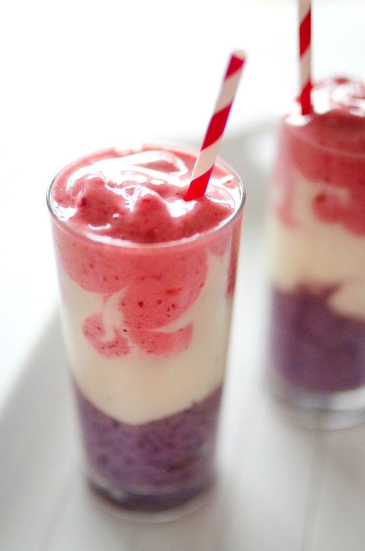 Red, White, and Blue 4th of July Smoothie